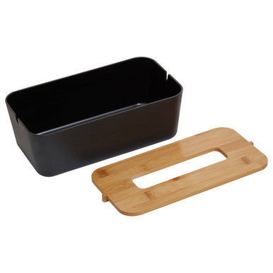 Canyon Black Tissue Box