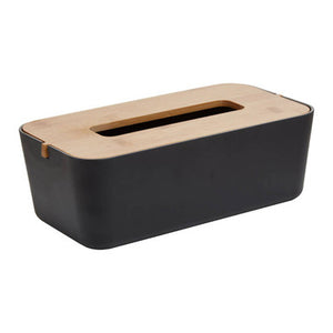 Canyon Black Tissue Box
