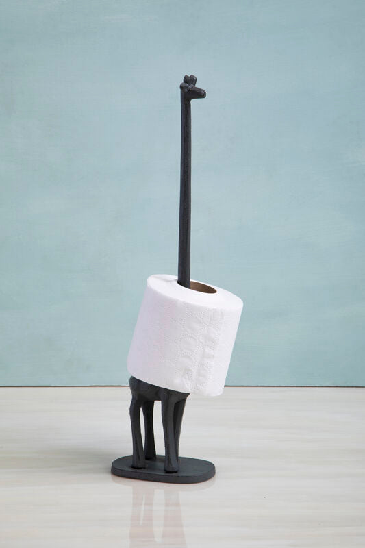 Fauna Grey Finish Giraffe Toilet Roll Holder