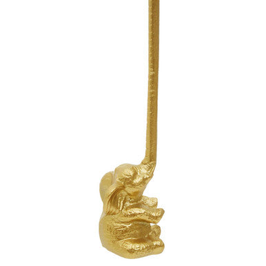 Fauna Gold Finish Elephant Toilet Roll Holder