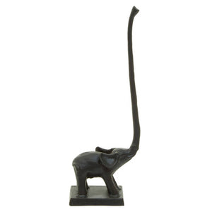 Fauna Black Finish Elephant Toiler Roll Holder