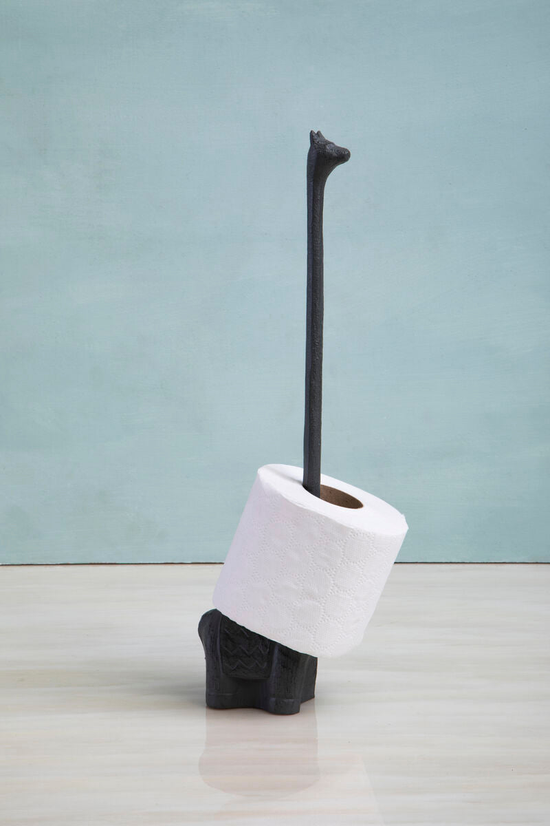 Fauna Grey Finish Llama Toilet Roll Holder