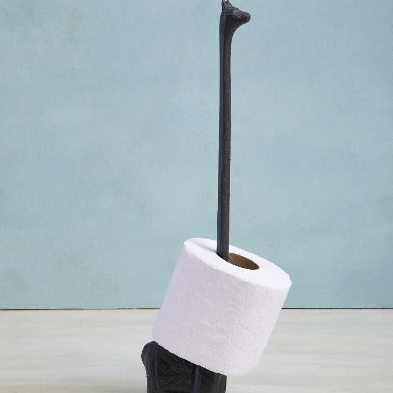 Fauna Black Finish Llama Toilet Roll Holder