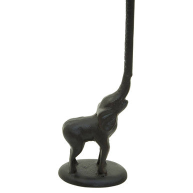 Fauna Black Finish Elephant Toilet Roll Holder