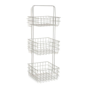 Kirby Three Tier White Storage Caddy