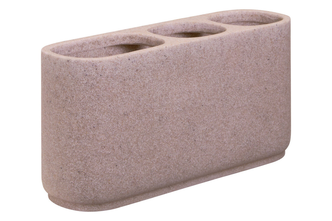 Canyon Large Natural Stone Effect Toothbrush Holder - Image 2