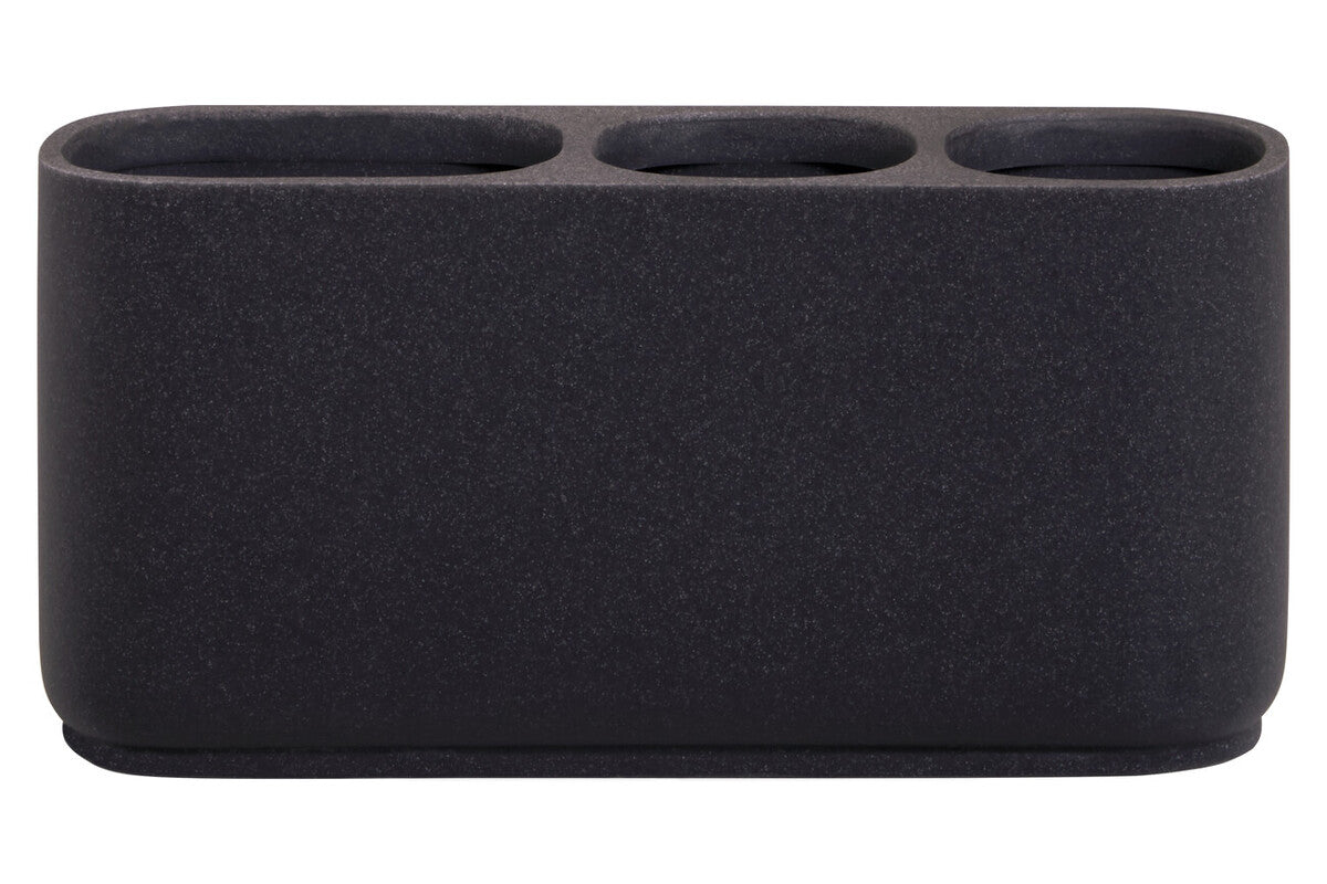 Canyon Large Grey Stone Effect Toothbrush Holder - Image 1