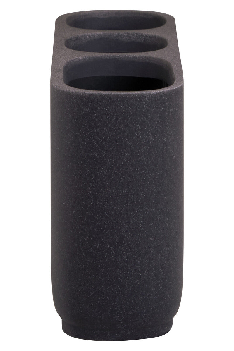 Canyon Large Grey Stone Effect Toothbrush Holder - Image 3