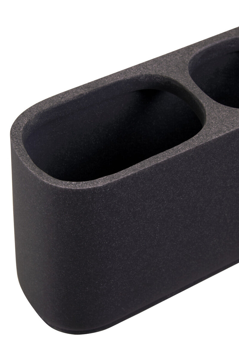 Canyon Large Grey Stone Effect Toothbrush Holder - Image 5