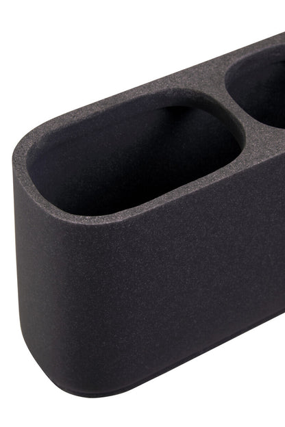 Canyon Large Grey Stone Effect Toothbrush Holder - Image 5