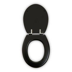 Brooks Black Panel Effect Toilet Seat