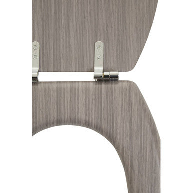 Brooks Grey Wood Toilet Seat - image 5