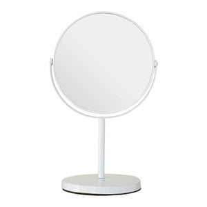 Marisha White Metal Swivel Large Table Mirror