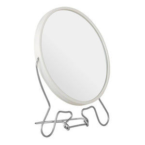 Mison White Metal Large Shaving Mirror