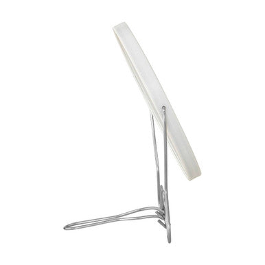 Mison White Metal Large Shaving Mirror