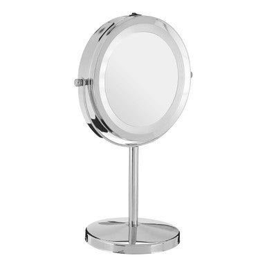 Clara Chrome Plated Led Mirror