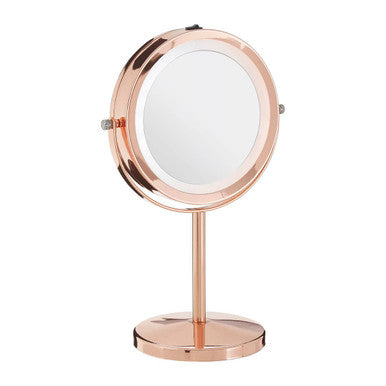 Clara Rose Gold Led Mirror