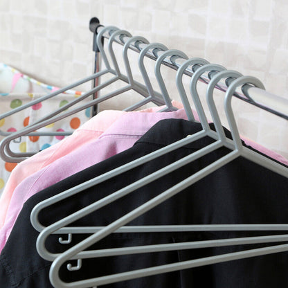 Set Of Ten Grey Plastic Hangers - image 2