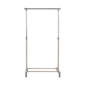 Grey and Chrome Finish Clothes Hanging Rail with Wheels | Ralesi