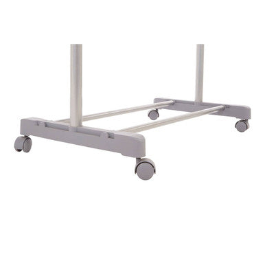 Ralesi Grey And Chrome Finish Clothes Hanging Rail With Wheels