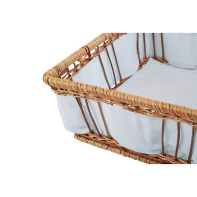 Set Of Two Natural Fern With Lining Baskets