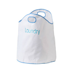 Green Loop White and Blue Laundry Bag