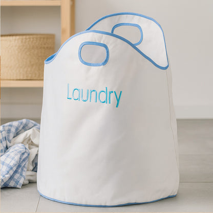 Green Loop White and Blue Laundry Bag