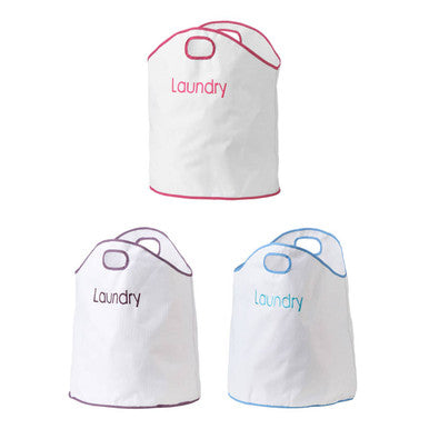 Oxford Purple Trim Laundry Bag