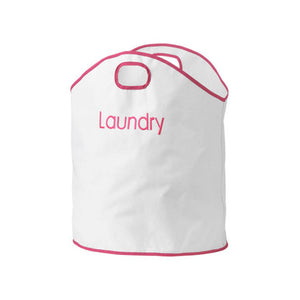 Green Loop White and Hot Pink Laundry Bag