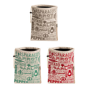 Porter Red And Natural Vegetable Bag