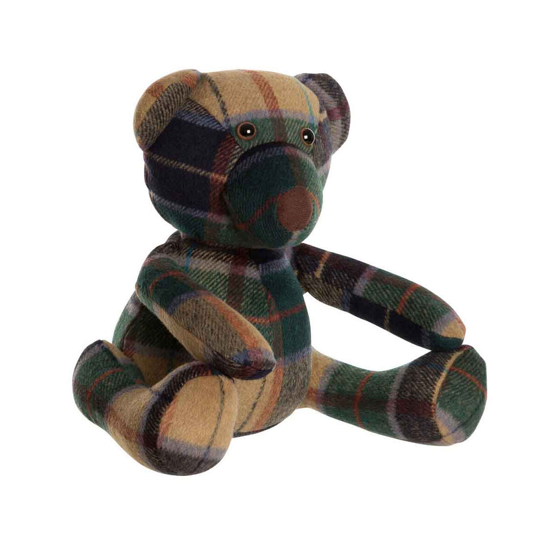 Heritage Green Check Bear Door Stop