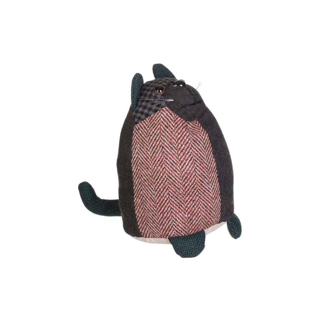 Heritage Small Green Cat Door Stop