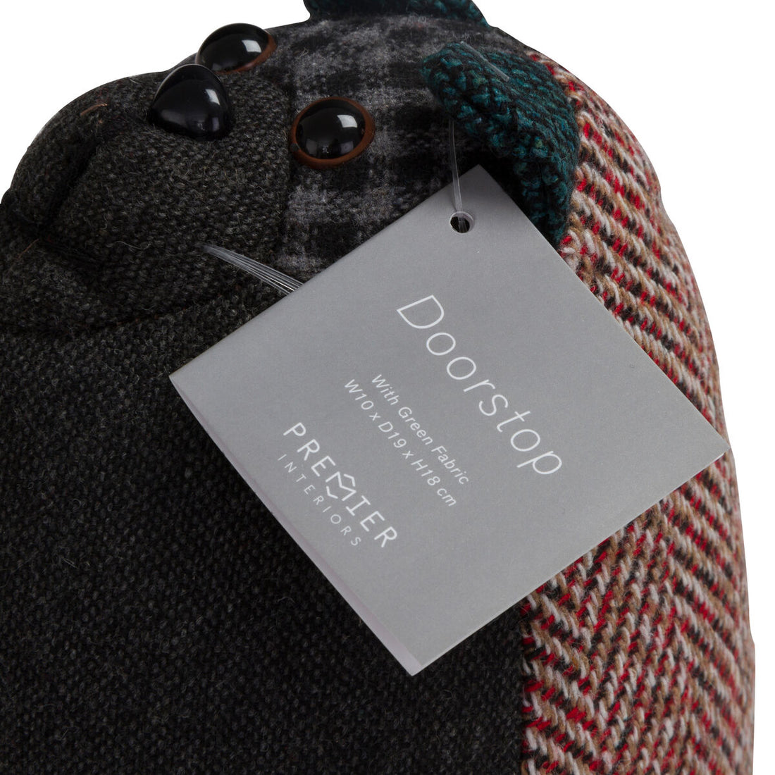 Heritage Small Green Cat Door Stop