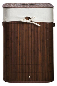 Kankyo Dark Brown Square Laundry Hamper
