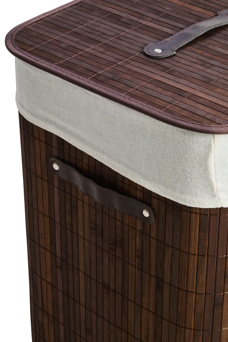 Kankyo Dark Brown Square Laundry Hamper