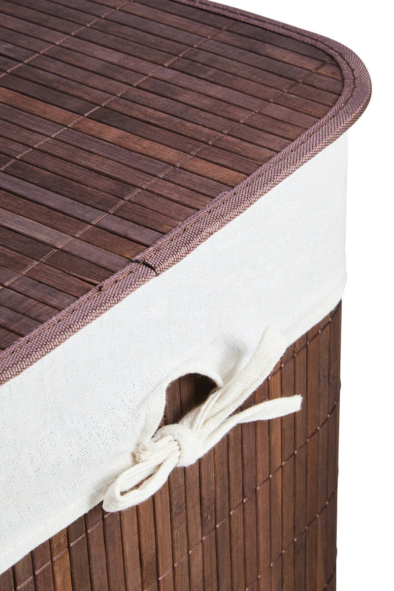 Kankyo Dark Brown Square Laundry Hamper