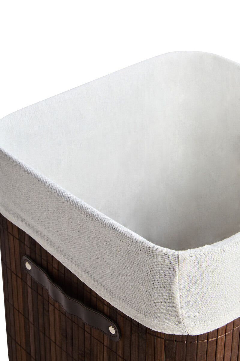 Kankyo Dark Brown Square Laundry Hamper