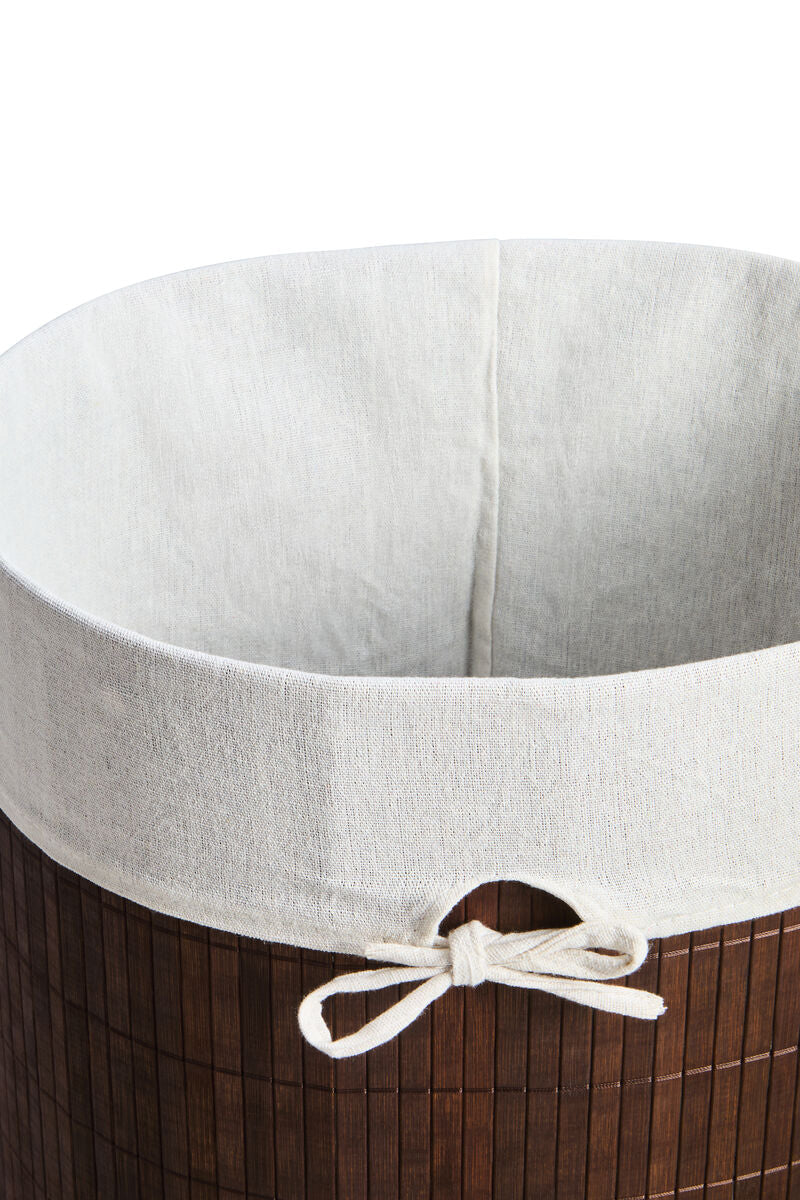 Kankyo Dark Brown Oval Laundry Hamper