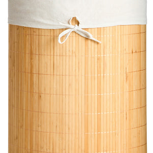 Natural Bamboo Corner Laundry Hamper | Kankyo
