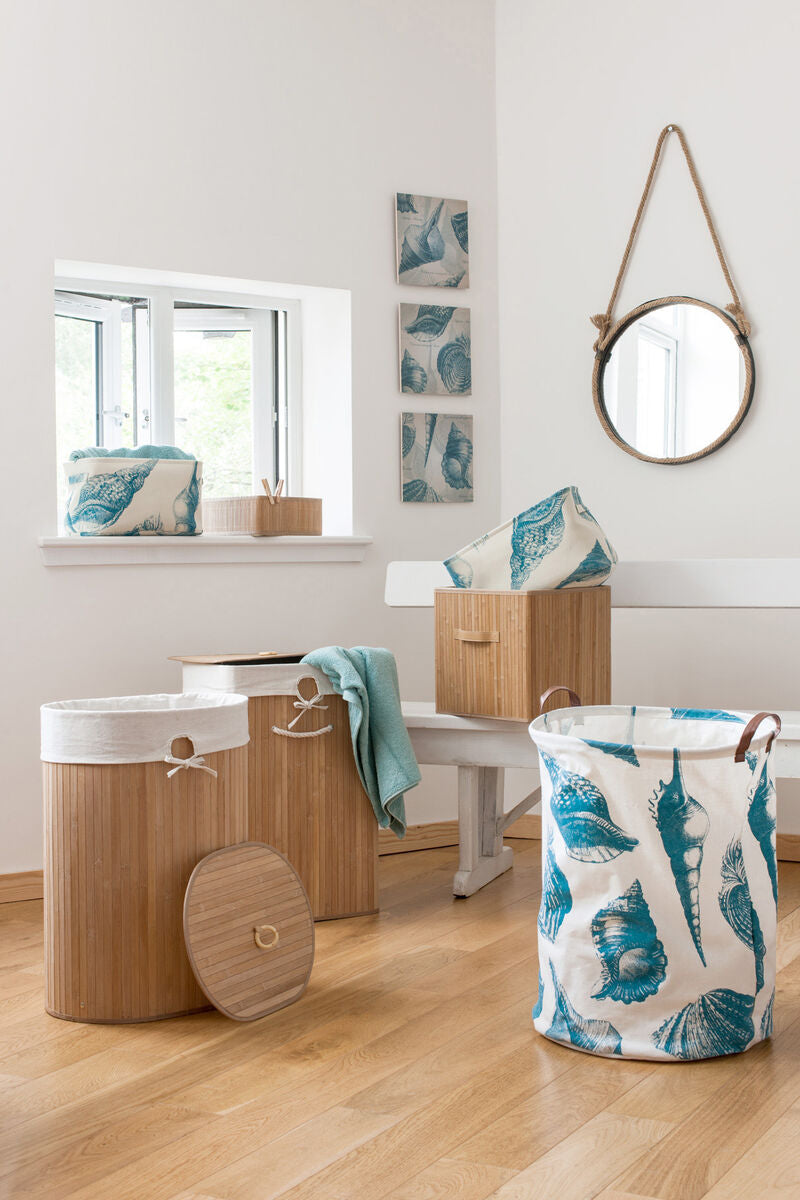 Kankyo Natural Bamboo Corner Laundry Hamper