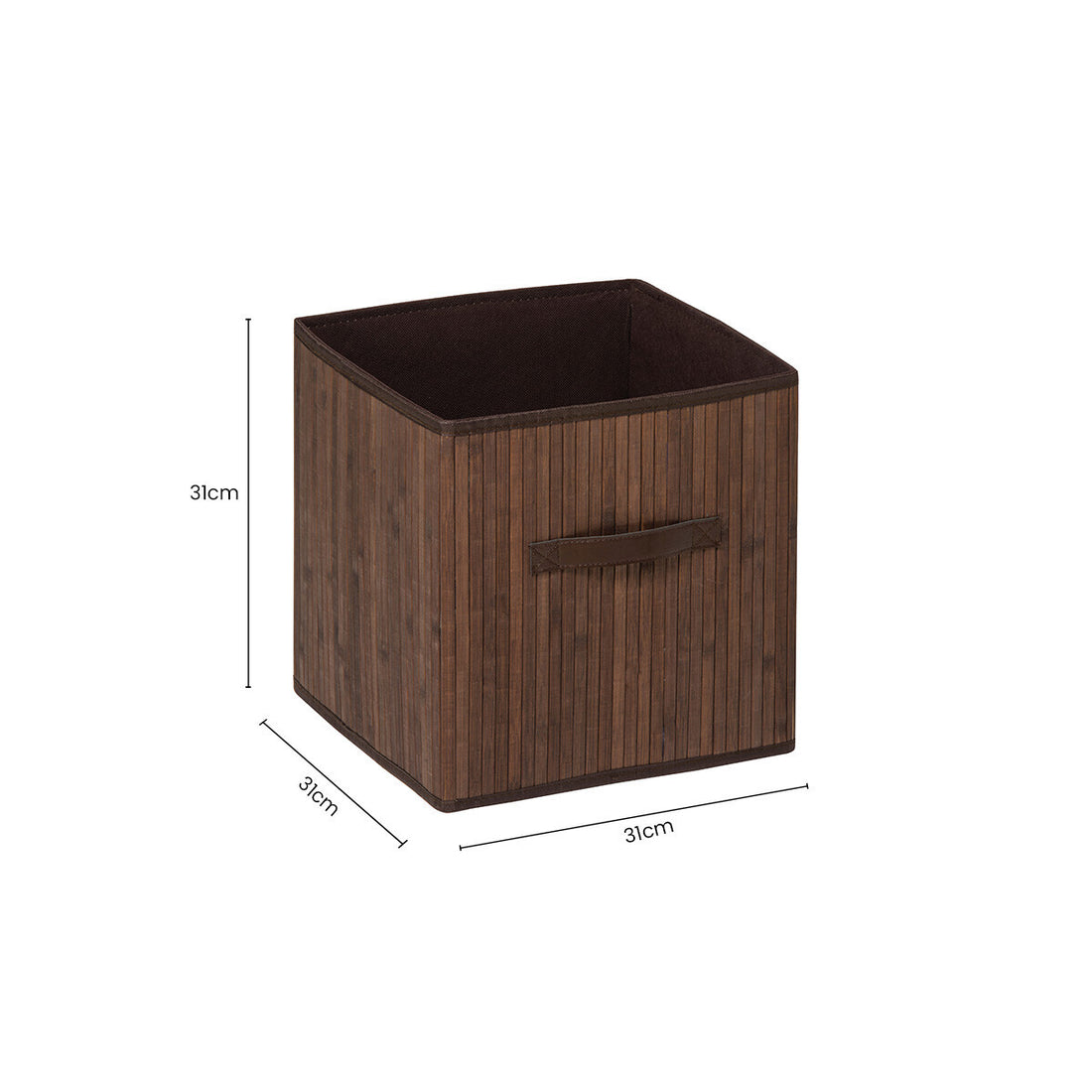 Kankyo Dark Brown Bamboo Storage Box - Image 5