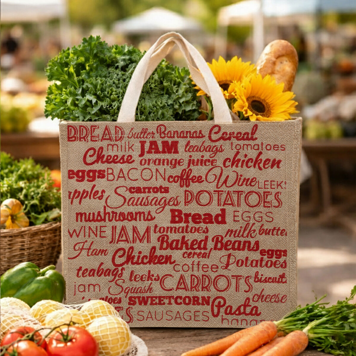 Jade Food Stuff Shopping Bag