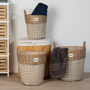 Set of Three Round Laundry Baskets | Lida