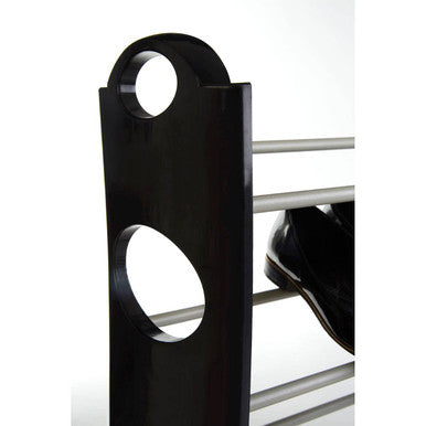 Tavia Black And Grey 4 Tier Shoe Rack - image 4