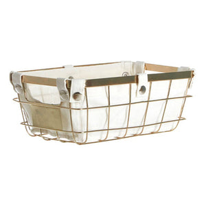 Harga Small Gold Finish Iron Wire Storage Basket