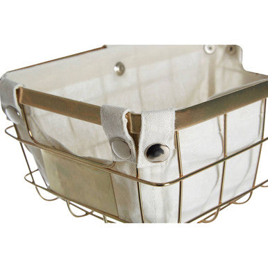 Harga Small Gold Finish Iron Wire Storage Basket
