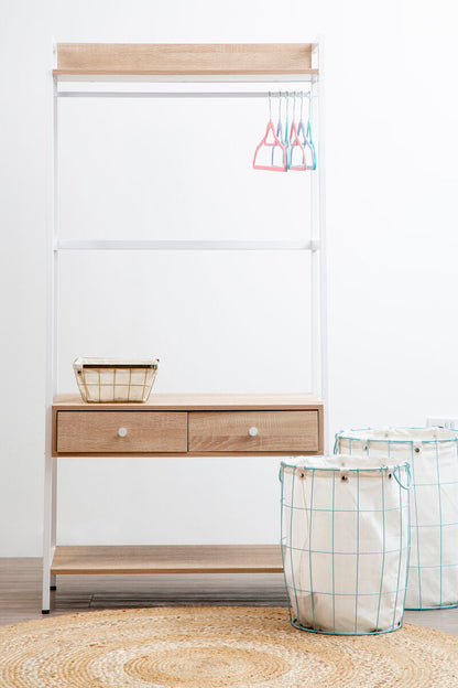 Harga Set Of Two Round Blue Wire Laundry Baskets
