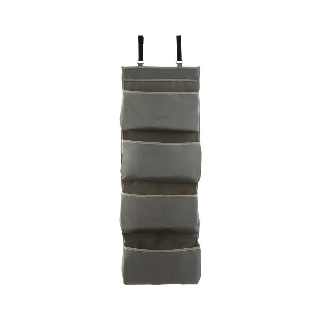 Grey Polyester Over Door Hanging Organiser