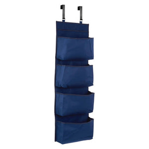 4 Tier Dark Blue Over Door Hanging Organiser | Verti