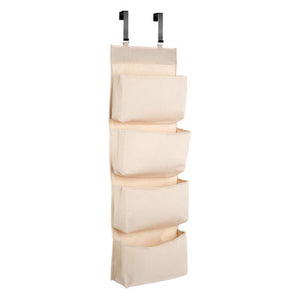 Verti 4 Tier Cream Over Door Hanging Organiser